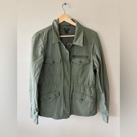 J. Crew Jackets & Blazers - J Crew Lightweight Army Green Field Utility Jacket Size M